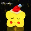Decoração de bolo de Natal Lâmpada a óleo pequena portátil LED Luz noturna de Natal Mesa de sobremesas Adorno Adereços luminosos