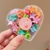 Mini pinza de pelo de flor de dibujos animados linda, de alta gama y dulce, adecuada para peinados semi-recogidos, pinza para el pelo para trenzar en la parte posterior de la cabeza, accesorio para el pelo