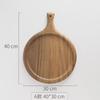 Tabla de Cortar Personalizada de Madera Maciza de Nogal Negro Transfronteriza, Plato para Filete, Plato para Pizza, Bandeja de Madera para Pan, Frutas y Verduras