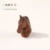 Ano do Cavalo Sândalo Lingote Cavalo do Zodíaco Pintado Pingente de Celular DIY Acessório Pingente de Chaveiro do Ano do Zodíaco