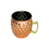 Fornecimento Transfronteiriço de Copos Moscow Mule, Copos de Coquetel de Aço Inoxidável, Copos em Formato de Tambor de Cobre Galvanizado Eletroliticamente Gravados, Taças de Vinho Personalizadas