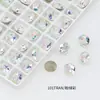 Bolsa de Polvo de Diamante para Uñas Verde Explosivo Punta Redonda Concha de Mariposa Forma Especial Recubrimiento de Lujo K9 Lote Completo Joyería de Uñas Diamante
