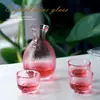 Juego de Tazas y Ollas Stime Dispensador de Vino de Vidrio Martillado Estilo Japonés Creativo Taza de Vino Pequeña para el Hogar Taza de Vino Blanco Utensilios para Vino