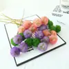 Flor Falsa de Flor de Diente de León de Bola de Cebolla de 4 Cabezas de Goma Suave Simulada Planta Verde Adornos de Decoración para el Hogar y la Boda Productos Terminados de Alta Gama Venta al por Mayor