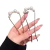 Nuevo Estilo 2026 Pasador de Pelo en Forma de U con Perlas para Mujer, Peine Pinza para el Cabello, Herramienta para Fijar el Cabello, Pasador con Acabado de Alta Gama, Accesorio para el Cabello