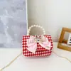 Año Nuevo Año Nuevo Sobres Rojos Infantiles Lazo Perla Portátil Bordado Dibujos Animados Peluche Princesa Niña Bandolera Billetera para Monedas