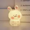 Nova Luminária de Coelho Fofa Atacado Barraca de Feira Noturna Brinquedo Luminoso Lâmpada de Atmosfera Cartoon Criativa Lembrança