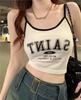 Spice Girls Curto Exterior Desgaste Branco Pequeno Camisola Verão Novo Slim-fit Irregular Base Camisa Interior Top para Mulheres
