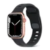 Adequado para Pulseira Apple Watch Iwatch9 Fivela Quadrada Silicone Cor Sólida Pulseira de Relógio Pulseira Apple Watch Ultra2