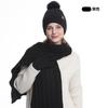 Gorro de Invierno Tejido Personalizado para Mujer, Protección para los Oídos Cálida para Ciclismo al Aire Libre, Conjunto de Tres Piezas de Gorro Tejido de Lana, Bufanda y Guantes