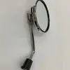 Espejo Retrovisor Modificado para Motocicleta, Espejo Retrovisor para Vehículo Eléctrico, Espejo Redondo, Espejo Redondo Retro Electroplateado para Reversa, Espejo Retrovisor Prince