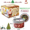 Vela Perfumada de Natal Transfronteiriça Nova Criativa Presente de Feriado Decoração de Festa Planta Cera de Soja Vela Perfumada Exibição