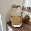 2026 Nova Moda Estilo Coreano Retrô Bolsa Tote Tecida de Alta Qualidade Nicho Francês Bolsa de Ombro Transversal