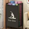 Estantería Móvil para Equipos de Fitness en Casa, Estantería para Guardar Equipos de Estudio de Yoga, Estantería de Almacenamiento Multifuncional
