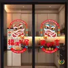 2026 Año del Caballo, decoraciones de ventana con carácter de la suerte, decoraciones para inauguración de casa, decoración para casa nueva, pegatinas electrostáticas, suministros para ceremonia de mudanza