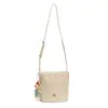 Bolso Tejido de Color Sólido de Moda para Mujer con un Toque de Lujo, Elegante Bolso de Hombro, Bolso Cubo, Bolso Simple Versátil Moderno Artístico