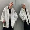 Chaqueta de hombre estilo americano para primavera y otoño 2026, nueva marca de moda sudadera con capucha y cremallera de corte holgado, ropa de hombre, chaqueta con cremallera