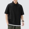 Camisa Polo de Manga Corta para Hombre Camiseta de Verano de Peso Pesado