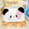 Linda Bolsa de Lápices de Peluche, Estuche Lindo y Atractivo para Estudiantes de Primaria y Secundaria, Bolsa para Papelería, Bolsa de Almacenamiento con Corazón Girly de Gran Capacidad