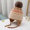 Gorro para Bebé Otoño e Invierno Lindo Beret de Lana con Orejas de Gato Estilo Coreano Versátil Gorro Tejido para Niños y Niñas Bebé Moderno