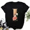 Día de San Valentín 2023 Ropa de manga corta con 26 letras Ropa para parejas con letras impresas de manga corta Moda casual Cuello redondo