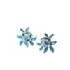 Brincos de Pérola com Flor de Gotejamento de Óleo Fresco Simples para Mulheres Personalidade de Alto Padrão Temperamento Doce Moda Versátil Brincos Brincos