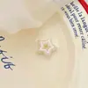 Material Acrílico para Abalorios con Agujero Recto Cuentas Dulces Huecas en Forma de Estrella Accesorios DIY Llavero Cadena para Teléfono Decoración