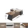 Mesa de Escritório de Luxo Leve Simples Moderna Sensação de Alto Padrão Gerente Presidente Mesa para Uma Pessoa Pequena Grande Mesa Executiva com Armário Lateral