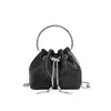 Bolsa de mano para mujer con incrustaciones de diamantes para comercio exterior transfronterizo, nuevo modelo Primavera 2026, totalmente incrustada de diamantes, bolso de mano para la noche, bolso de hombro, rosa