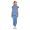 Roupas de Trabalho Hospitalares Elásticas de Secagem Rápida para Dentista Oral UTI Roupas para Lavar as Mãos Verão Finas Roupas para Lavar as Mãos em Estoque