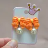 Aretes para Niñas, Clip para Oreja, Aretes Indoloros para Niñas Perforadas, Joyería de la Princesa Elsa, Lindos Aretes de Juguete para Niñas Pequeñas