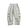 Yidao Vintage 2026 Primavera Nuevos Pantalones Deportivos Versátiles Estilo Americano Pantalones de Paracaidista para Hombre Sueltos Rectos Caídos Curvos