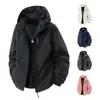 Cortavientos funcional tres en uno estilo montaña 0.05 kg para hombre y mujer, prenda exterior de moda a prueba de viento y cálida para otoño e invierno