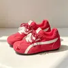 Zapatos de Entrenamiento Alemanes Jx Rojos para Mujer 2026 Nuevos Zapatos Deportivos Casuales Versátiles con Aumento Oculto de Altura y Suela Gruesa, Zapatos Estilo A-Gan