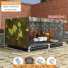 Gallinero Cifrado para Exteriores con Cubierta para Lluvia, a Prueba de Viento e Impermeable para Uso en Exteriores, Jaula de Cría Doméstica Extra Grande con Bandeja para Excrementos, Jaula para Patos