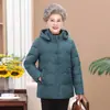 Chaqueta de Algodón de Invierno para Abuela con Forro de Felpa Ropa Gruesa de Algodón Abrigo de Algodón para Personas de Mediana Edad y Mayores Ropa de Abrigo Estilo Mamá Ropa de Invierno para Señoras Mayores