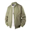 Jaqueta Gola Alta para Homens, Nova Moda Primavera e Outono Versátil Casual Regular Jaqueta Top Masculino