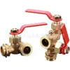 Acessórios para caldeira torneira complexa de cobre tubo de vidro de nível de água manômetro de nível válvula 4 pontos/6 pontos latão torneira de seda antiga