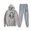 Comercio Exterior Nuevo Demon Slayer Espada Exterminadora de Fantasmas Conjunto de Dos Piezas de Pantalón de Sudadera con Capucha para Pareja