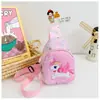 Bolsa Infantil de Comercio Exterior Bolsa de Pecho para Niñas Bolso Bandolera de Dinosaurio para Niños Mochila Casual para Bebé Billetera Linda para Niñas