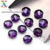 Zircônia Cúbica Zircão 5A Redonda Dupla Face de Tartaruga Zircão Roxo Vermelho Fábrica Atacado 3-10mm Pedra Bruta Acabada