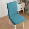 Funda de Silla Elástica de Felpa Transfronteriza Hotel Restaurante Funda de Silla Jacquard con Volantes Hogar Funda Completa Funda de Silla a Prueba de Polvo