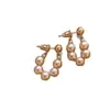 2026 Aretes de Aro Lisos Sencillos Estilo Nuevo con un Diseño Exagerado, Versátiles y Elegantes, Aretes de Lujo Ligero de Gama Alta de Nicho