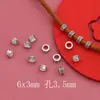 Xizang Plata Retro Aleación Cuentas Espaciadoras de Agujero Grande Pulsera de Cuentas de Plata Antigua Pulsera de Cuentas Cuentas Wenwan Accesorios para Pulseras DIY