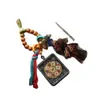 Pingente Tecido Artesanal Trazedor de Sorte Ano Novo Estilo Xizang, Acessório com Borla Colorida Estilo Étnico, Ornamento Pendente Portátil, Decoração Pendurada para Carro