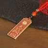 Chaveiro Placa de Bênção Oficial Céu Vintage de Latão Placa Tai Sui Oito Trigramas Pingente Estilo Antigo Ornamento para Chave de Carro Artesanato