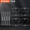 Tira de goma anticolisión para puerta de coche, pegatina antiarañazos para manija de hueco de puerta, pegatina protectora transparente antiarañazos decorativa personalizada, universal