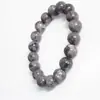 Pulseira Pedra da Lua Estelar labradorita cinza claro luar pulseira joia contas redondas 10mm Cristal ketang gema