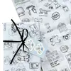 Papel de Regalo Feliz Dibujo Animado Infantil Boceto Papel Sydney Papel de Regalo Envoltura de Ropa Papel de Copia 17g