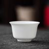 Xícara de chá de porcelana branca alta para casa conjunto de chá kung fu tamanho pequeno xícara de chá anti-queimadura porcelana branca Dehua xícara de mestre